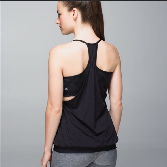 Lululemon No Limits Built in Bra, black, size 6 - Picture 2 of 6
